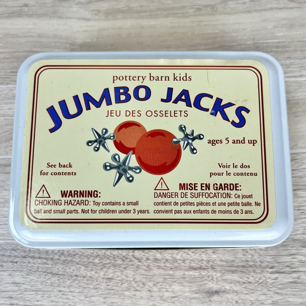 Jumbo Jacks Pottery Barn Game Kids Children Toy Tin Classic Skill Coordination